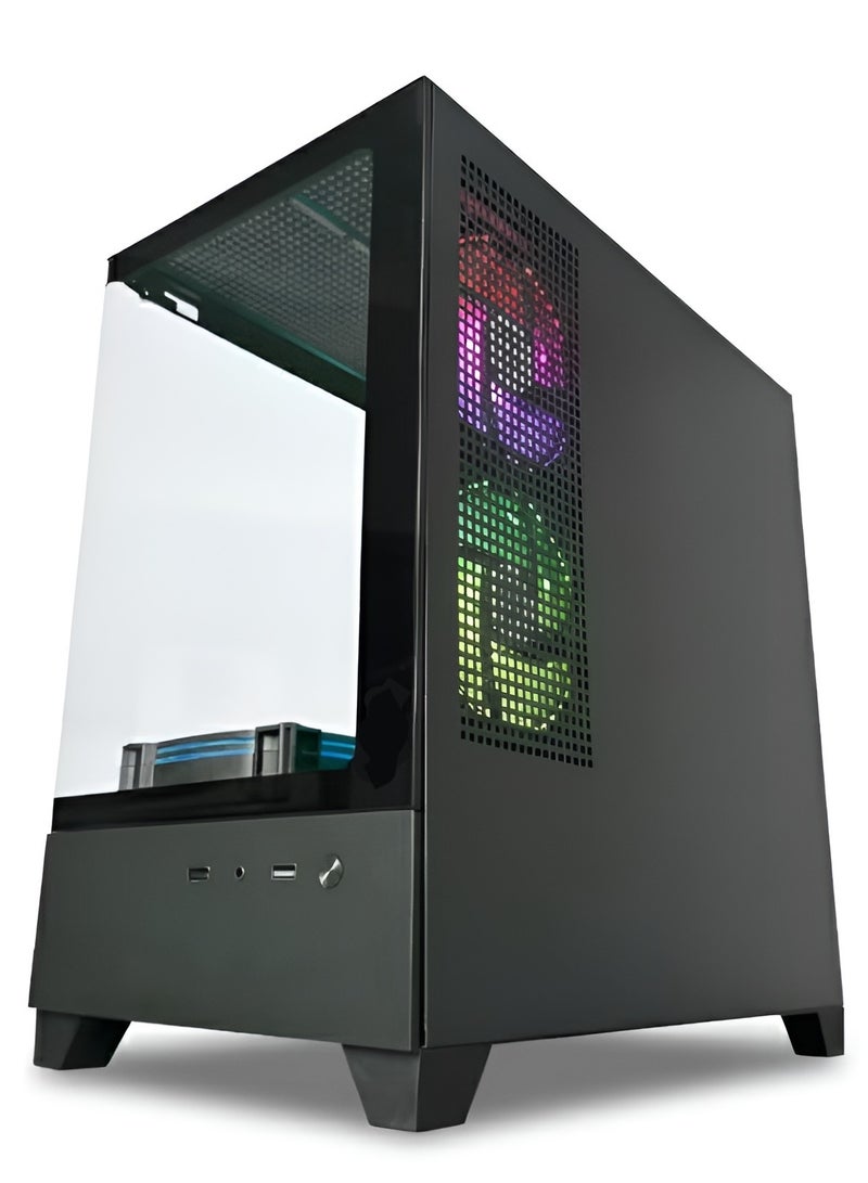 AJYAL Gaming PC Core i5-12400F / 16GB RAM 3200MHz / Nvme 1TB SSD / NVIDIA GeForce RTX 4060 8GB / Black RGB Case Black - Image 2